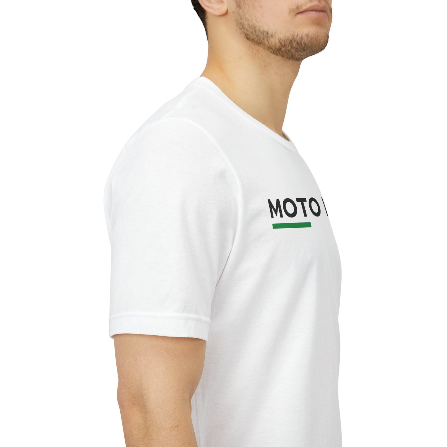 Moto Italia Tricolor Logo T-Shirt White