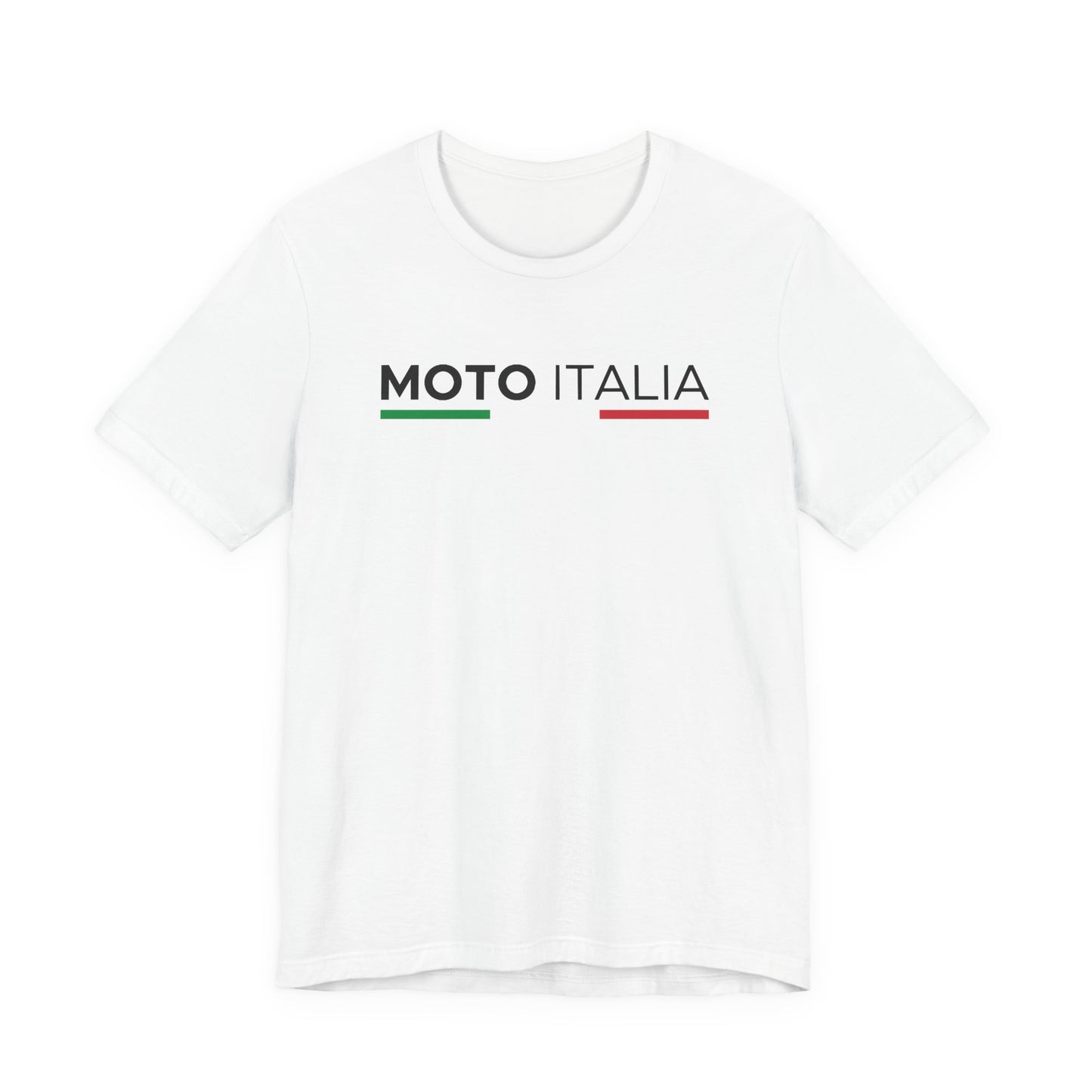 Moto Italia Tricolor Logo T-Shirt White