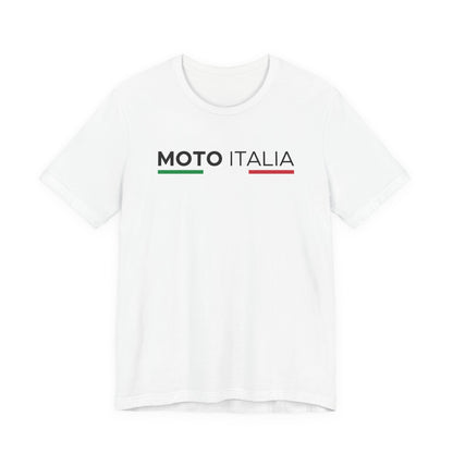Moto Italia Tricolor Logo T-Shirt White
